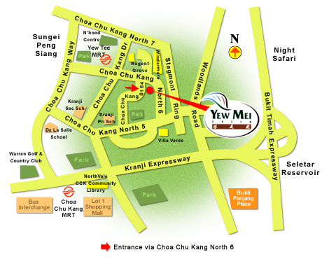 Location Map of Yew Mei Green